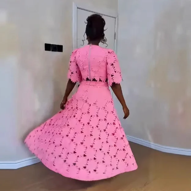 مجموعة بلوزات وبوت نسائية غير رسمية مجوفة من Ele تصميم جديد عبر الحدود خمسة أرباع Sve Long Dr