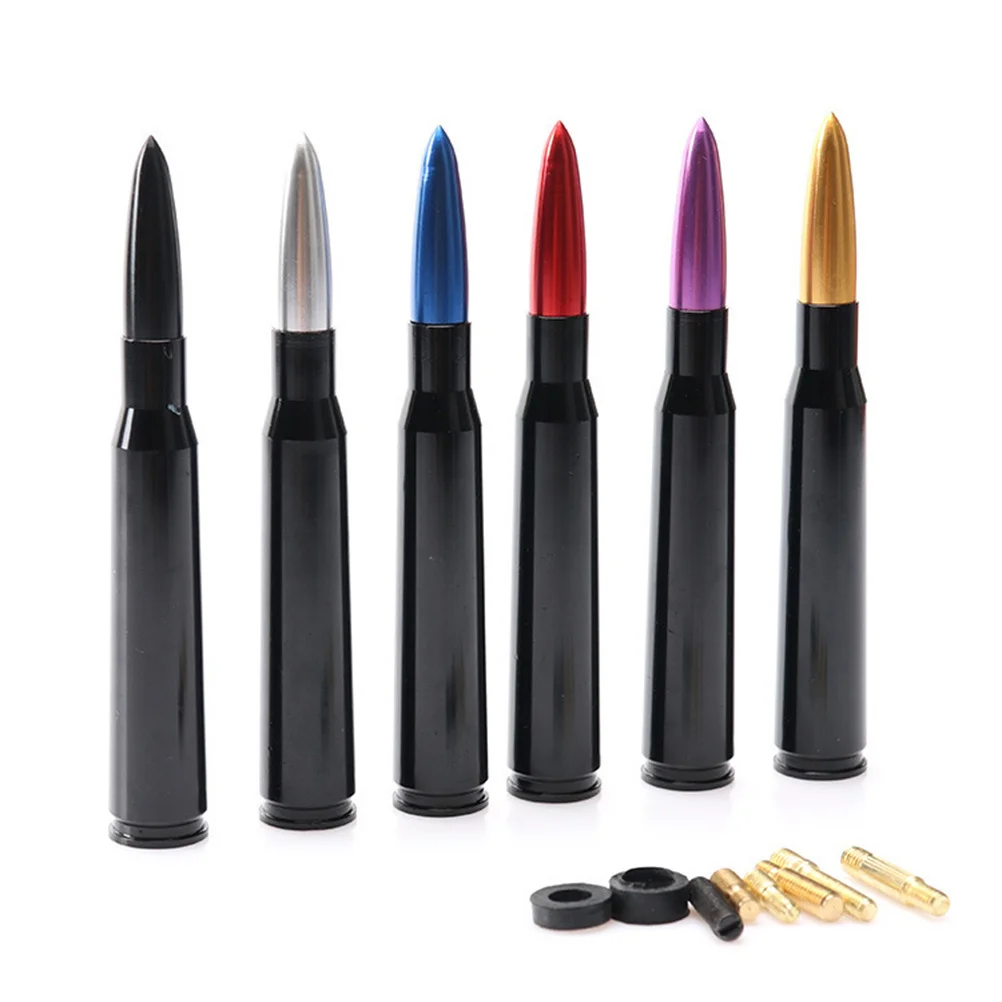 

Car Roof Antenna Purple Bullet Style Stubby All Metal Machined Billet Aluminum Hard Anodized Durable For Universal Car