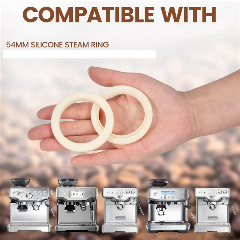 Breville 878/870/860/840/810/500/450 용 4PCS Brew 그룹 헤드 씰 가스켓 54Mm 그룹 헤드 교체 예비 부품 부품