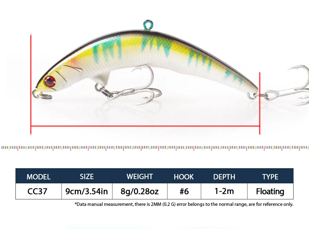 Hanlin 8,5 cm 7g gebogener Bleistift köder Top water Swimbaits schwimmende Kunststoff Hart körper Minnow Wobble Angel köder für Hecht Bass Tackle – Detail 3