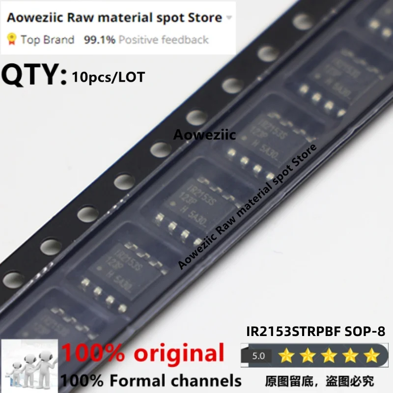 

Aoweziic 2021+ 100% New Imported Original IR2153STRPBF IR2153S SOP-8 IR2153PBF IR2153 DIP-8 Bridge Drive Chip