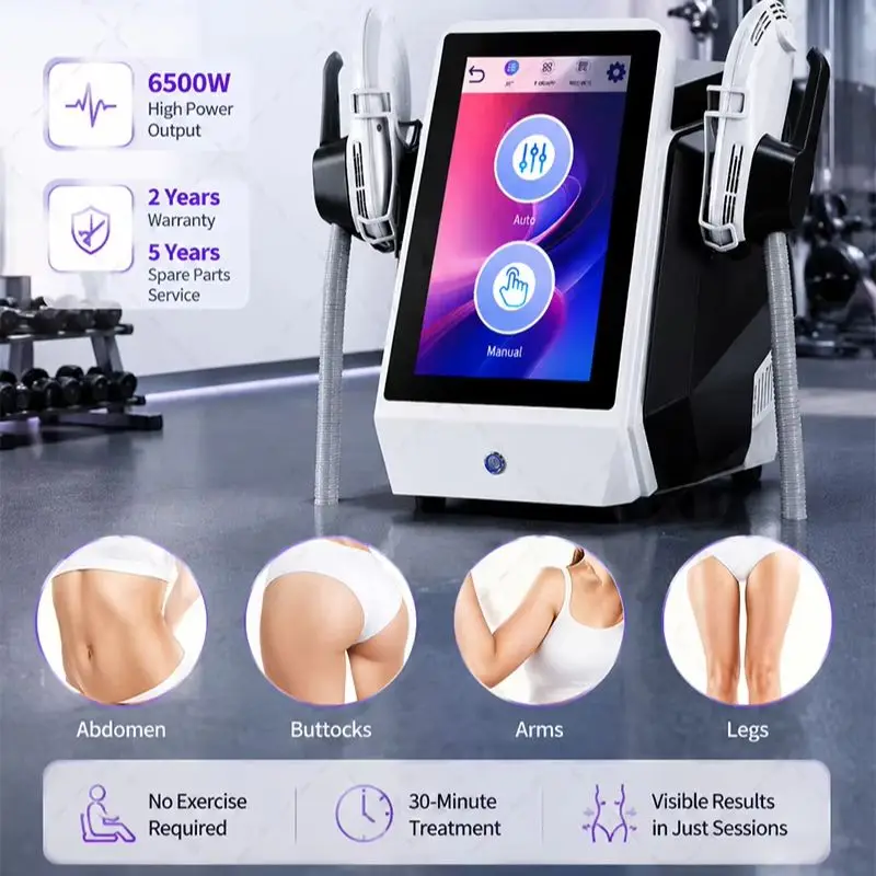 

EMSnova Newest EMS RF Sculpting Butt Lift EMS Machine 6500W HIEMT Muscle Stimulator Body Shaping Massage Equipment