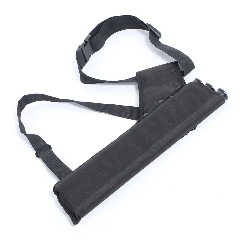 3 Tube Quiver Back Waist Shoulder Bag Holder Pouch for Hunting