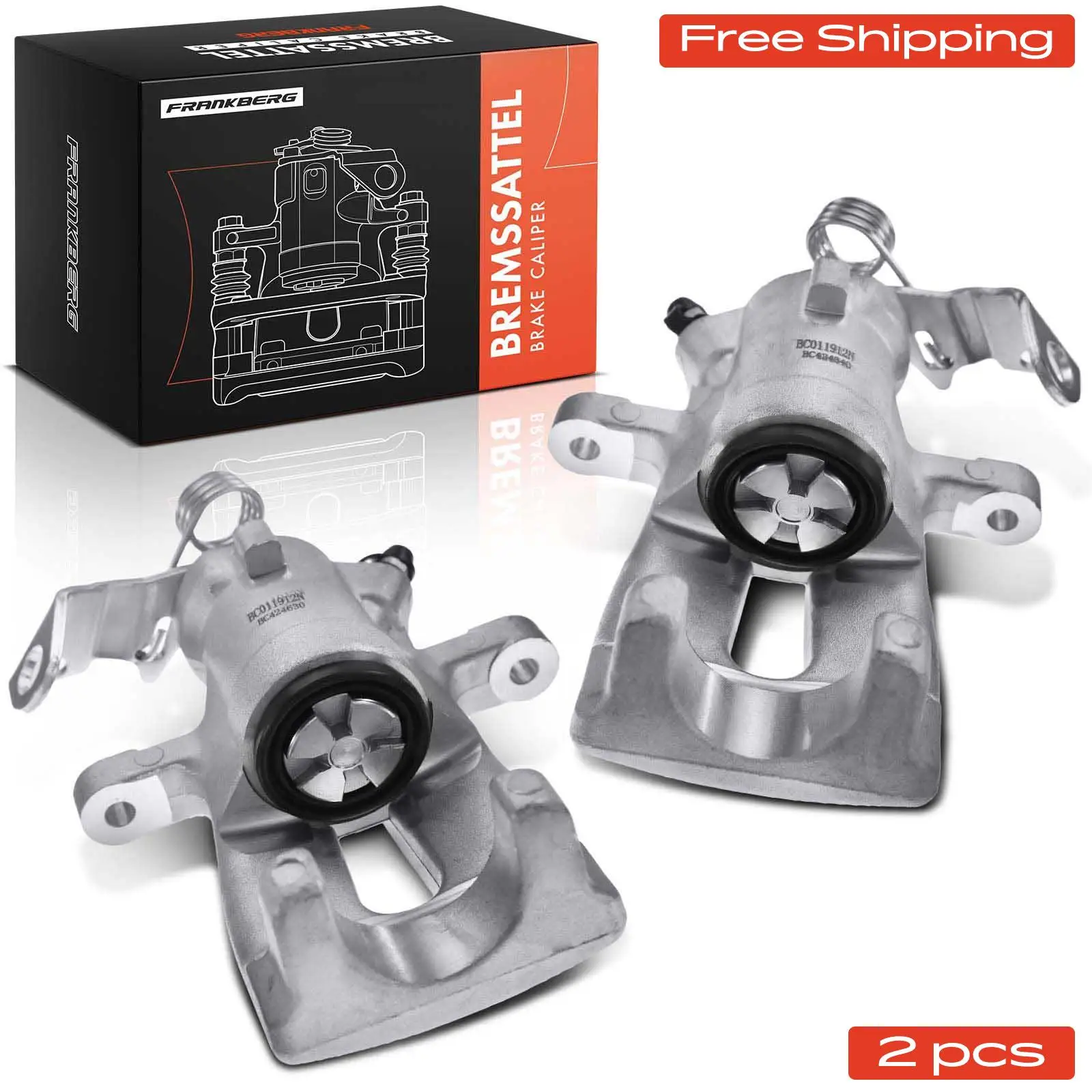 Frankberg 2x Bremssattel Hinterachse für Chevrolet Corsa Opel Astra G Caravan CC 542464 343072 93170598 542463 93176621 93175248