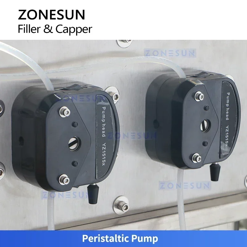 ZONESUN ZS-AFC38 Riempitrice e tappatrice per tubi reagenti Alimentazione automatica Pompa peristaltica Riempimento Tappatura monoblocco