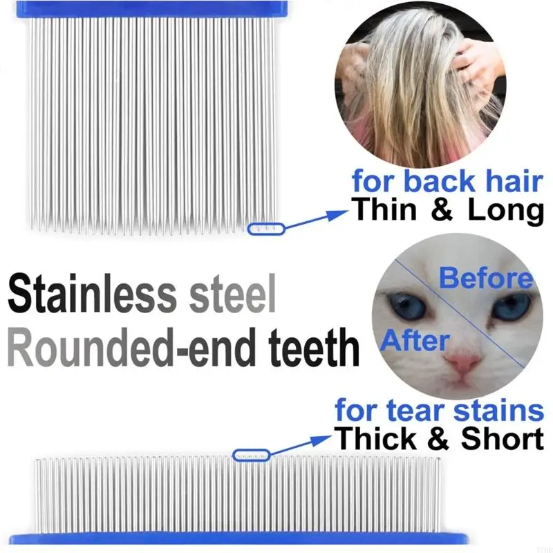 77hb 6pcs per capelli pettinate pettinatura rimodellamento nit pettine con denti metallici con denti metallici