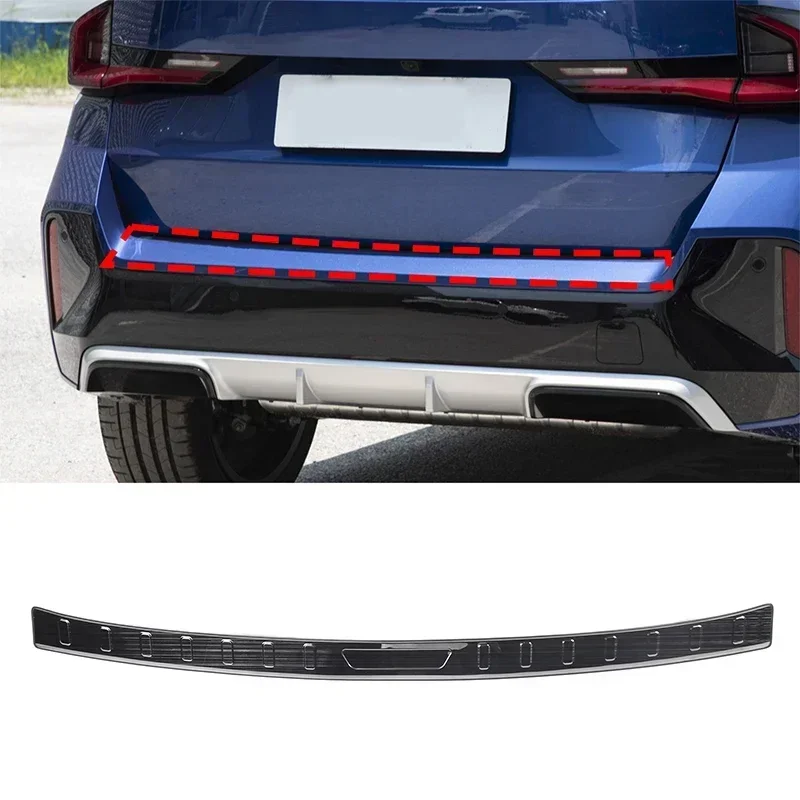 

For BMW X1 U11 Sport 2023-2024 Stainless Steel Black Car Rearguards Bumper Trunk Protector Trim Stickers Accessories