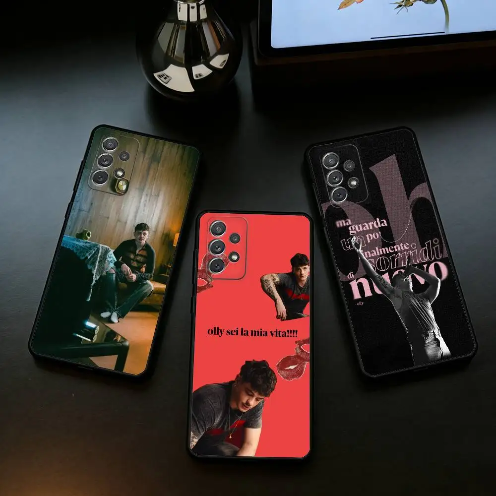 F-Frasi Olly Phone Case For Samsung Galaxy A73,A72,A71,A70,A53,A52,A51,Soft Silicone Black Cover