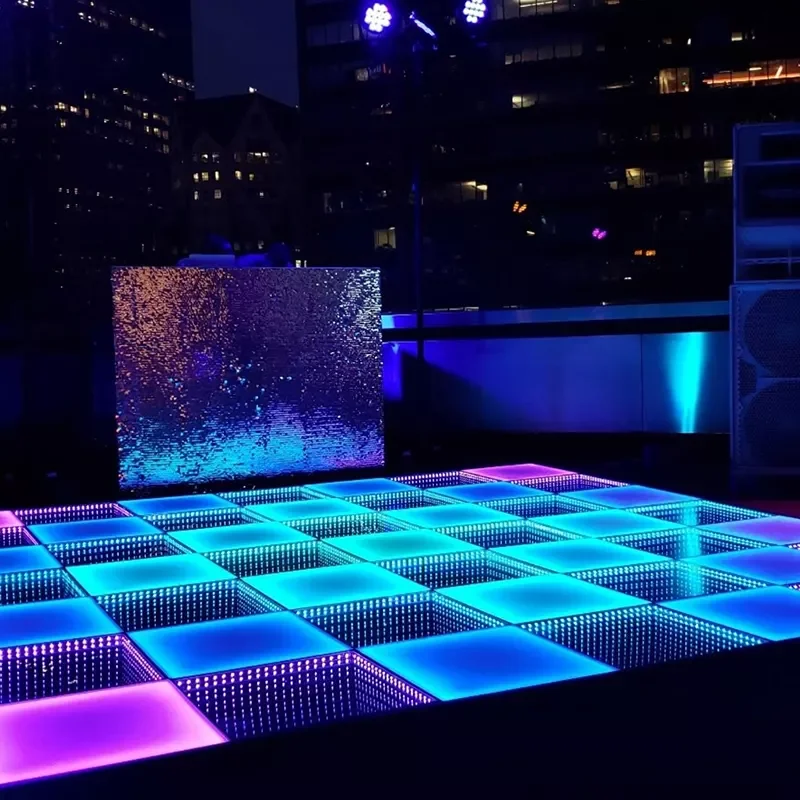 

Magnetic Interactive Digital Full Color Dance Floor with Support Computer Programming