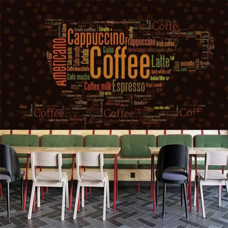 

Vintage Brick Wall Coffee Theme Industrial Decor Wall Paper Cafe Restaurant Mural Self-adhesive Wallpaper Papel De Parede 3D