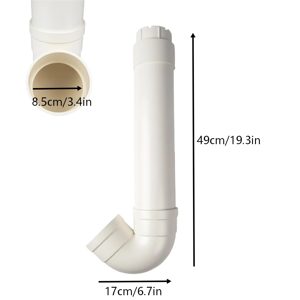 Plastic Chicken Feeder with PVC Tube Design 49 cm Long 17 cm Wide for Efficient Distribution in Poultry Houses