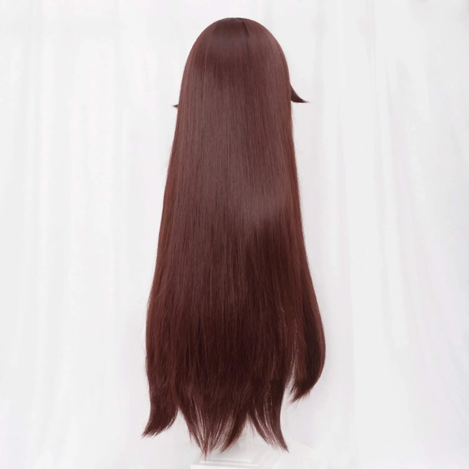 Long Straight Brown Wig for Amber Cosplay Costume Women Long Anime Natural Soft Party Hair Wigs with Bangs