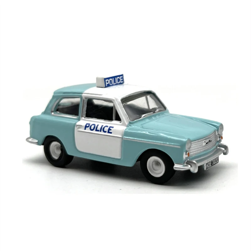 1:76 Scale Diecast Alloy Blue Austin A40 Police Car Model Classic Nostalgia Adult Toys Collection Souvenir Gifts Static Display