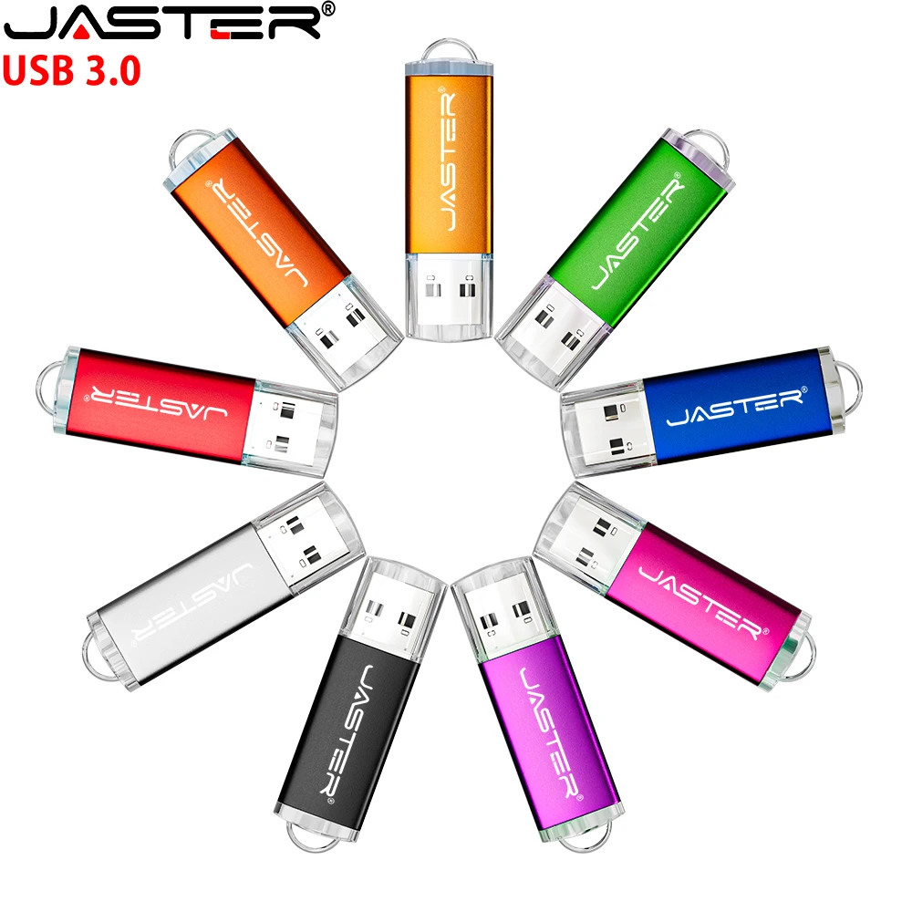 

JASTER Business Gift USB 3.0 Flash Drives 128GB High Speed Memory Stick 64GB Real Capacity Pen Drive 32GB 16GB 8GB 4GB U Disk