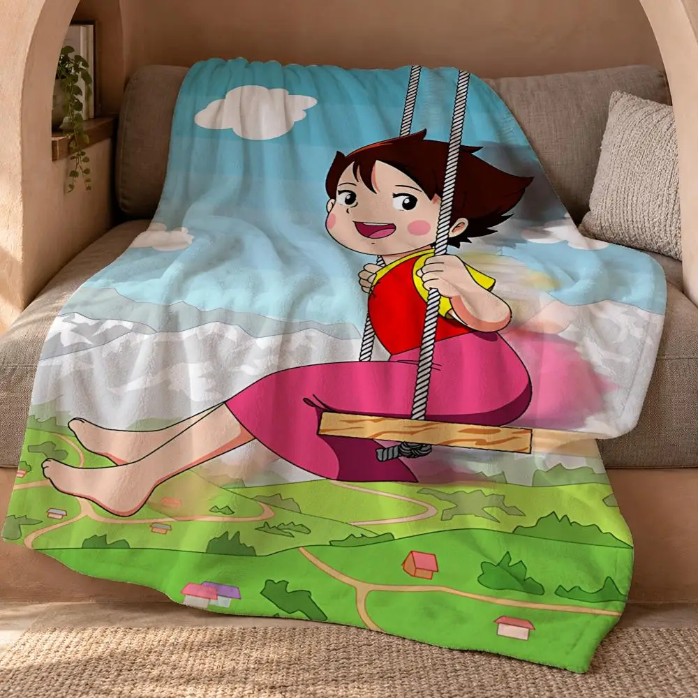 Anime Heidi A Girl Of The Alps ICONS Throw Double Sided Flannel Throw Blanket Soft Travel Camping Sofa Bed Home