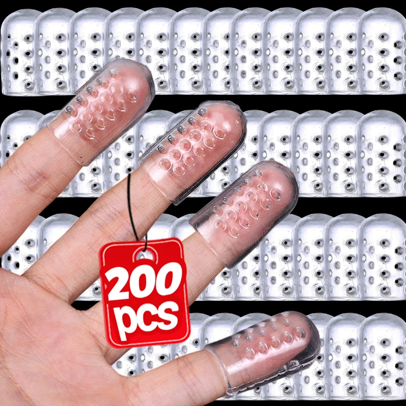 Immagine 3: 1/200 pz Protezioni per le dita dei piedi in silicone Anti-attrito Traspirante Protezione per le dita Vesciche Morbido mignolo Protezione per il tubo del dito Cura del piede