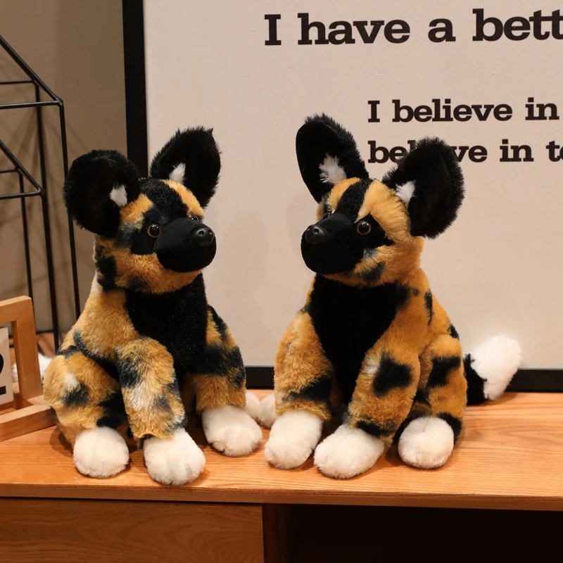 

Simulated African Hyenas Plush Toys Soft Stuffed Animal Doll Cartoon Home Decoration Gifts