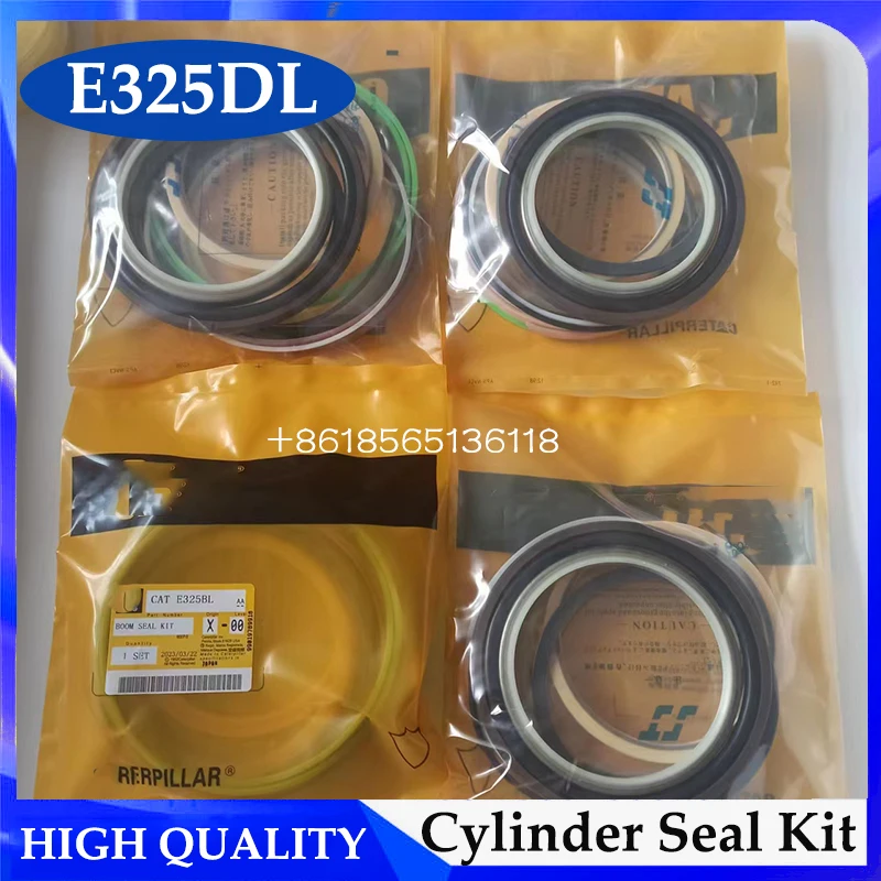 

4 Sets E325D E325DL Arm/Boom/Bucket Cylinder Seal Kit for Caterpillar CAT325D CAT325DL Crawler Excavator Hydraulic Stamp Kits