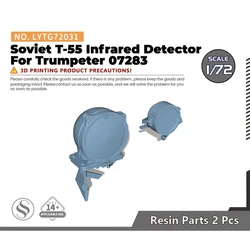 Yao's Studio LYTG72031 1/72 Model Upgrade Parts Soviet T-55 Infrared Detector For Trumpeter 07283  2pcs