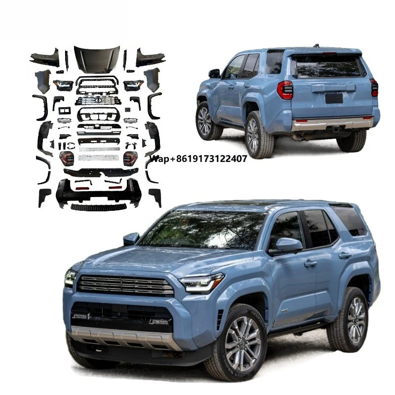 Bodykit for 4runner 2010-2024 Upgrade to 2026 Style 4x4 Offroad with OEM High Quality Bumper LED Headlights Aluminum Bonnet