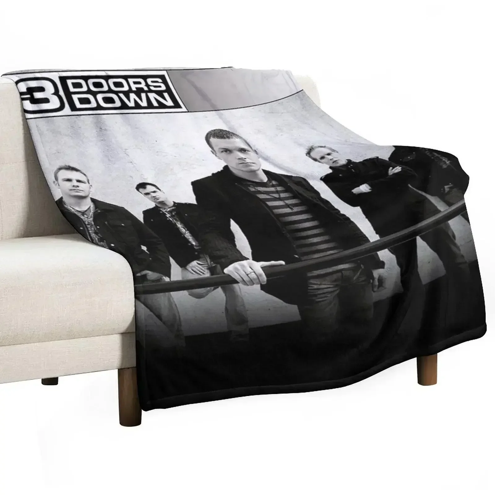 3 Doors Down 3 doors down 2 Throw Blanket Travel Hairy bed plaid Luxury St heavy to sleep Single Blankets