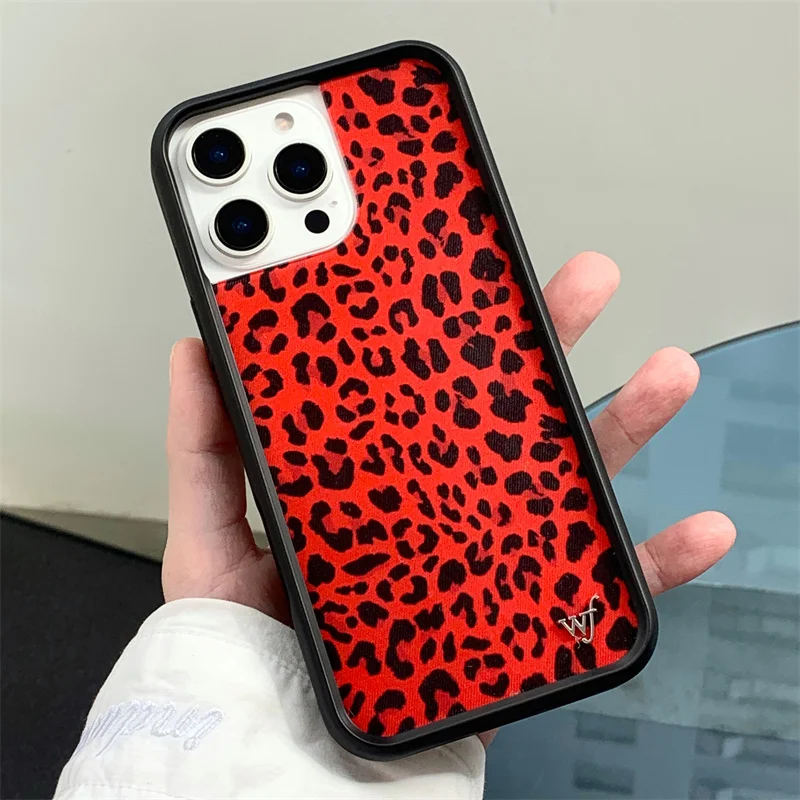 Flor selvagem vermelho meow lilás musgo caso de telefone para iphone 16 15 14 13 12 pro max wf plus poker uma à prova de choque proteger capa traseira funda