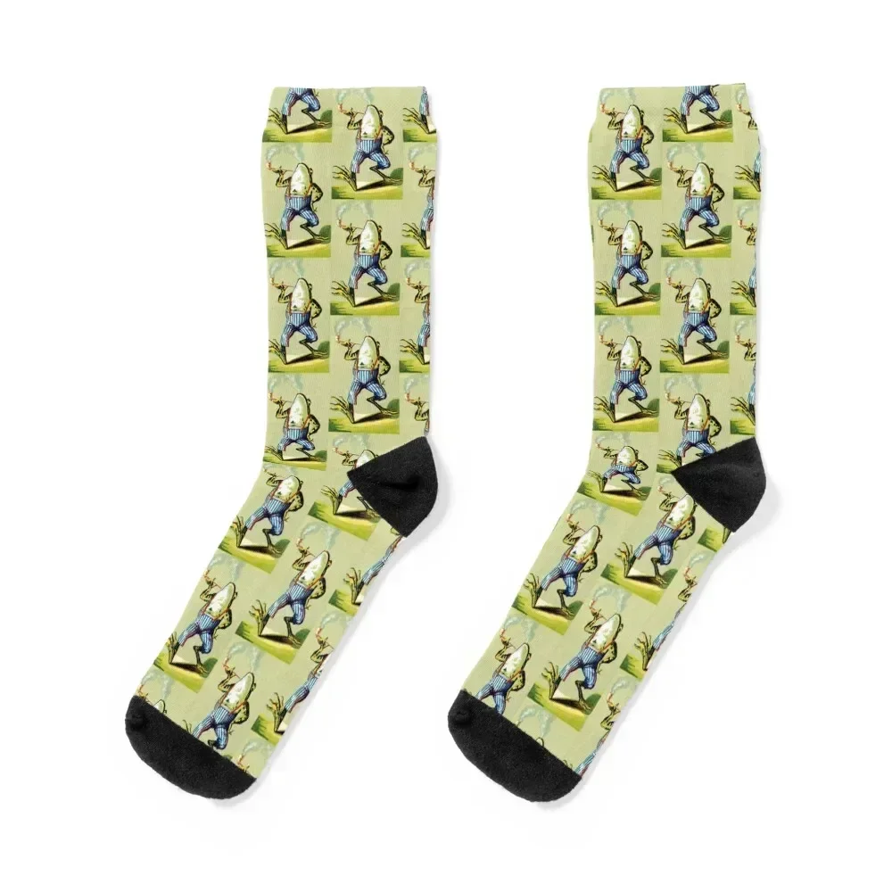 

Pipe Smoking Frog Socks valentine gift ideas Hiking boots soccer anti-slip shoes Ladies Socks Men's