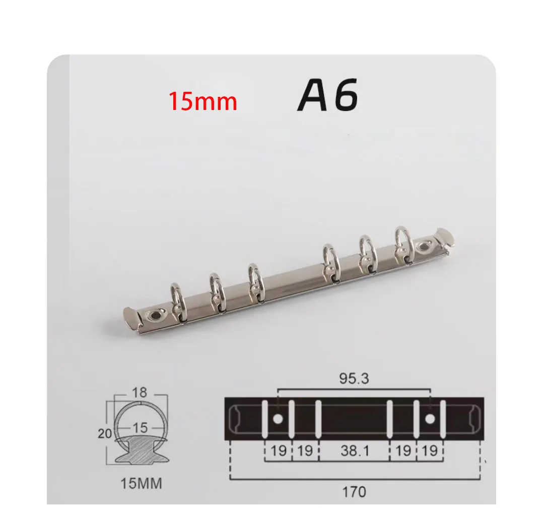 19/19/38/19/19 A6 Ring Bindmiddel Clips