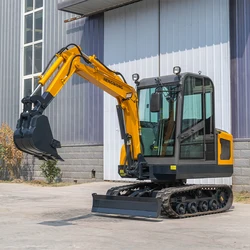 Hw25 Mini bagger 2,5 t Mini bagger mit Kabine Dieselmotor Baumaschinen 2 Tonnen Kompakt bagger mit Eimer Custom