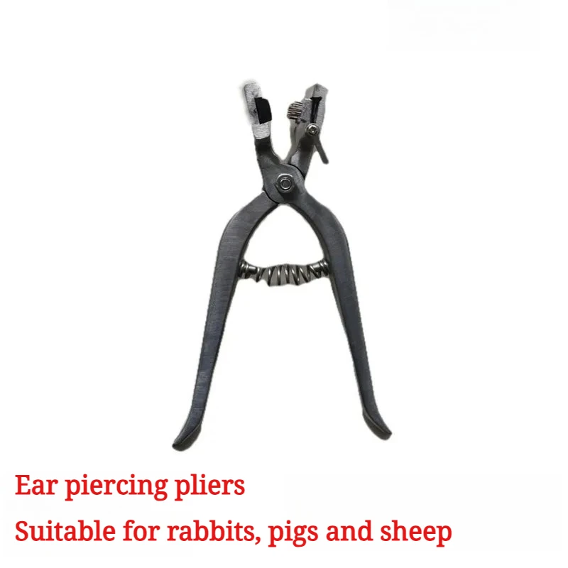 Livestock Ear Marking Pliers Number Punch Tool for Cattle Sheep Rabbit Farm Cage Accessories
