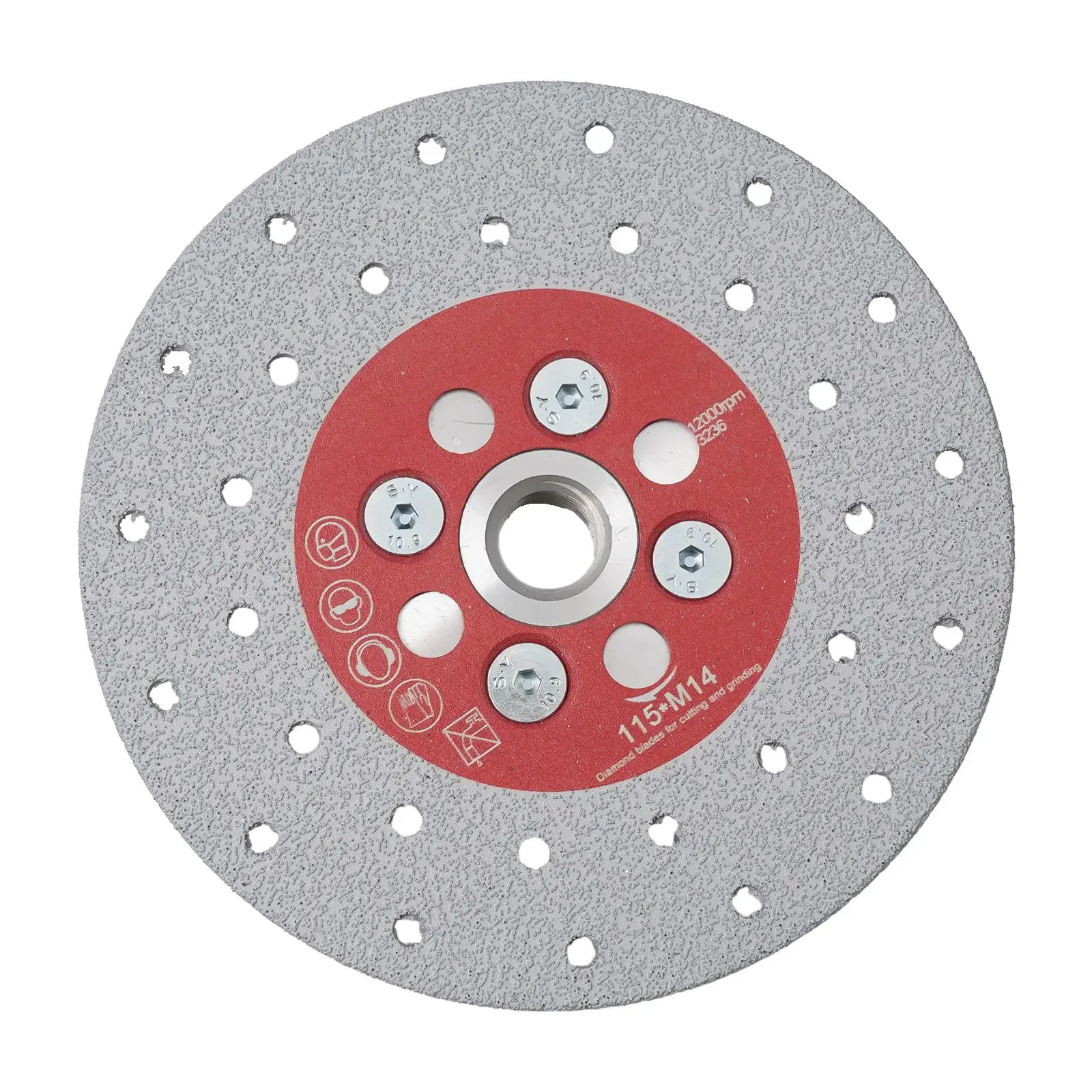 Diamond Cutting Disc Quartz Stone Wear-resistant 100/115/125mm 40/50 Brazed Diamond Cutting Wheel Double Sided