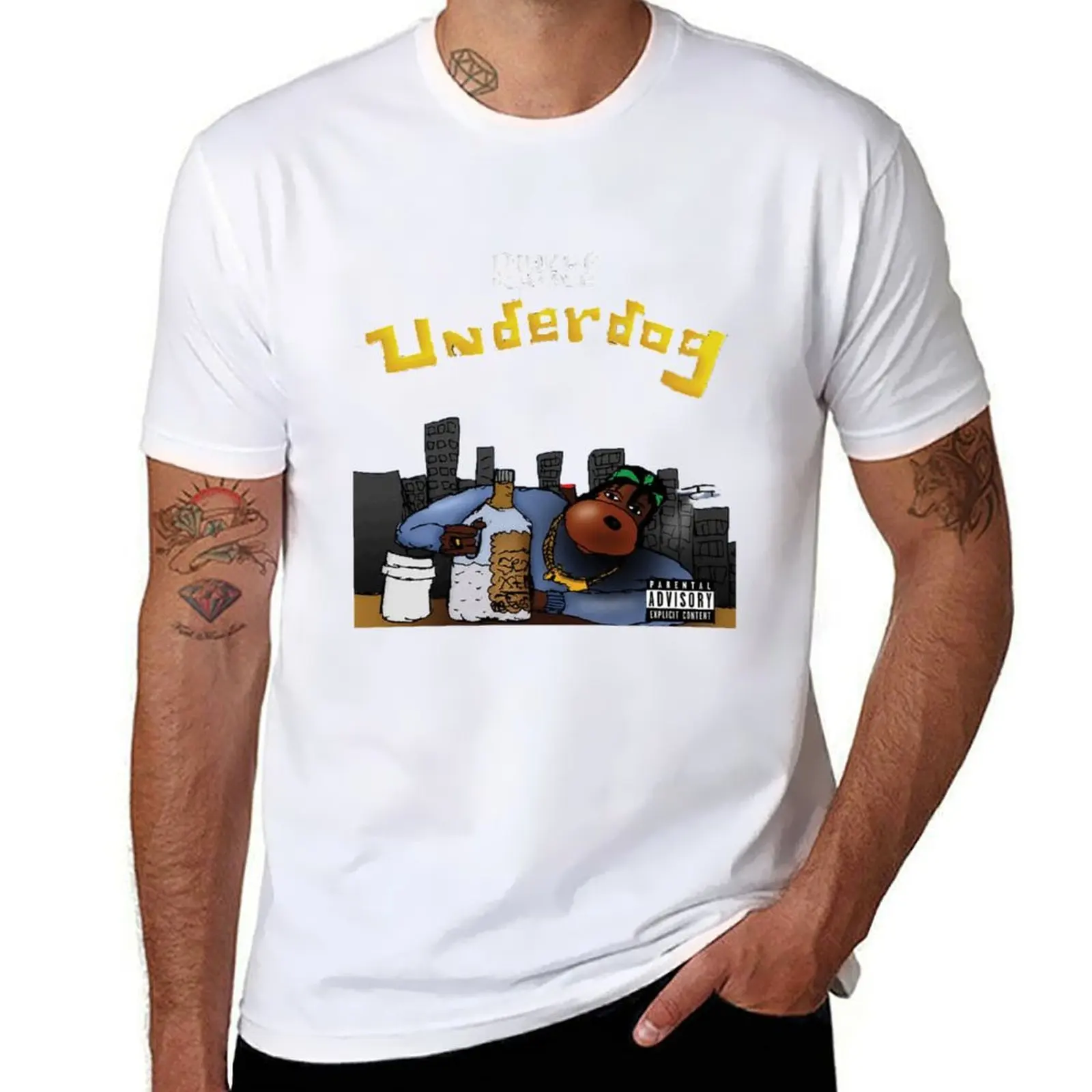 

Duwap Kaine Underdog Album Cover T-Shirt funny t shirts dark humor t shirt man designer T-Shirt