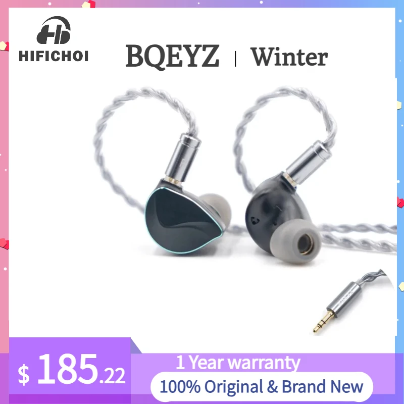 

BQEYZ Winter Bone Conduction Dynamic Driver HiFi Wired Best In Ear IEM Earphone PZT Monitor with Detachable 2.5/3.5/4.4mm Cable