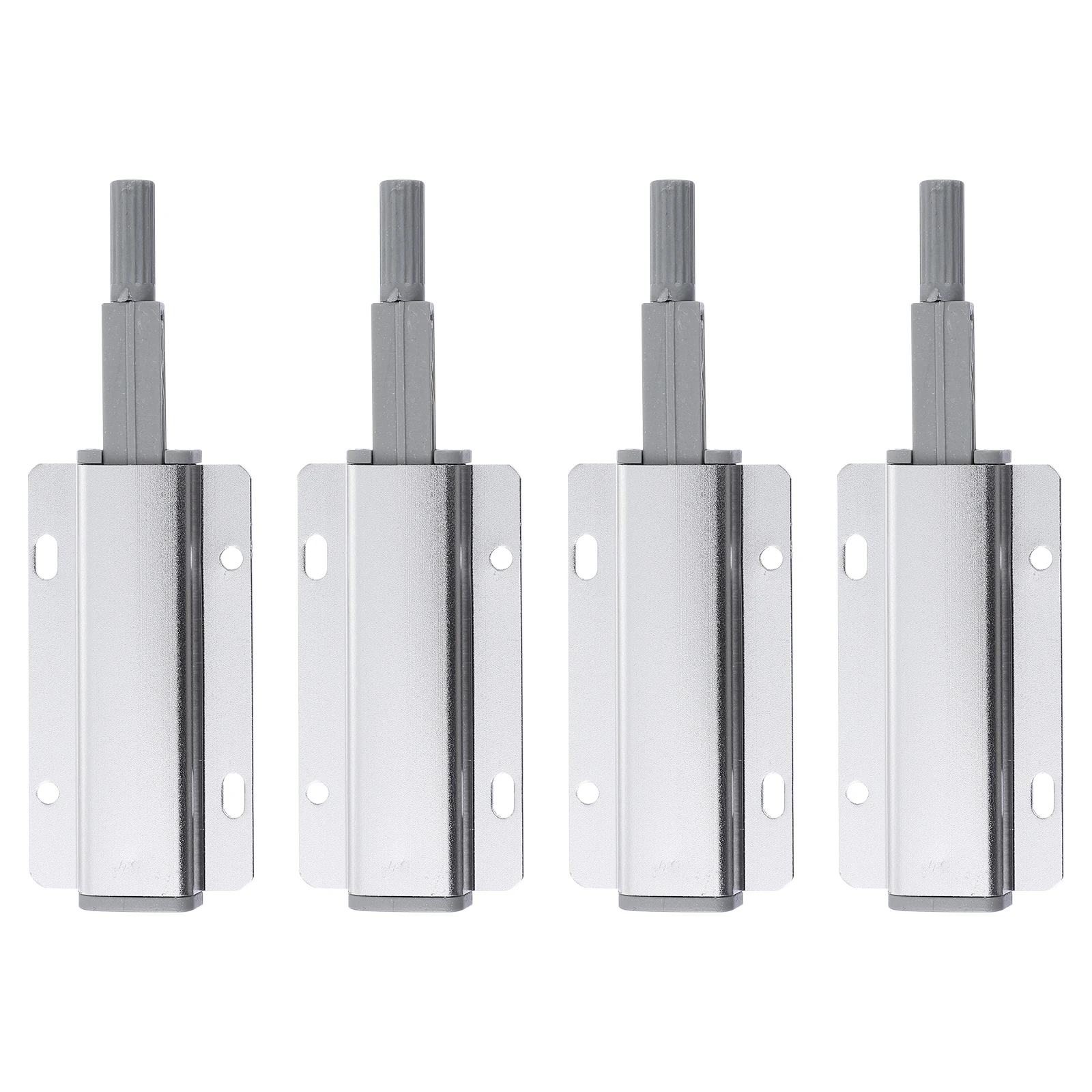 

4Pcs Silver Aluminum Cabinet Rebounder Lightweight Durable Easy Installation Bedroom Bathroom Wood Doors Rebounding Devices Home