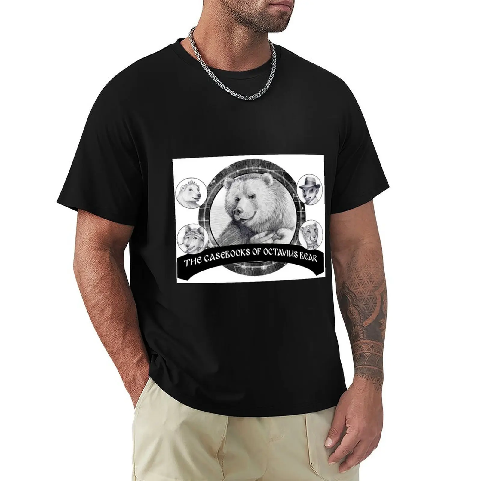 Casebooks of Octavius Bear T-Shirt Basic Comfort Fit T-Shirt for Men