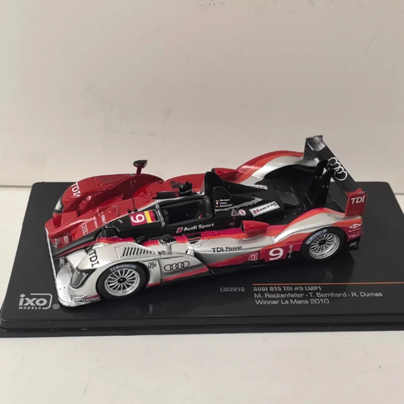 IXO 1/43 Scale R15 TDI 9 LMP1 2010 Alloy Simulation Car Model Static Collection Decorated Holiday Gifts Toys Souvenir Gift