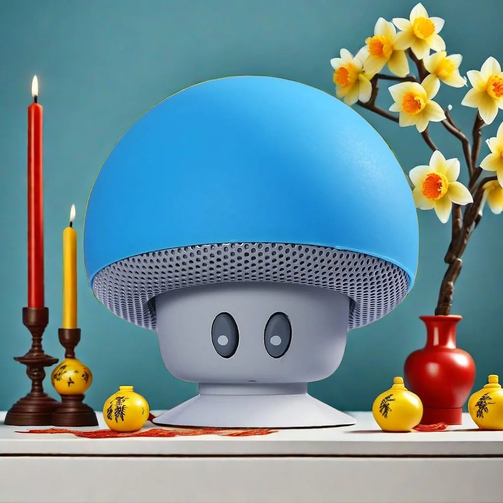 High Quality Wireless Bluetooth Speaker Mushroom Subwoofer With Suction Cup Function Suitable for Cycling Picnic Outdoor