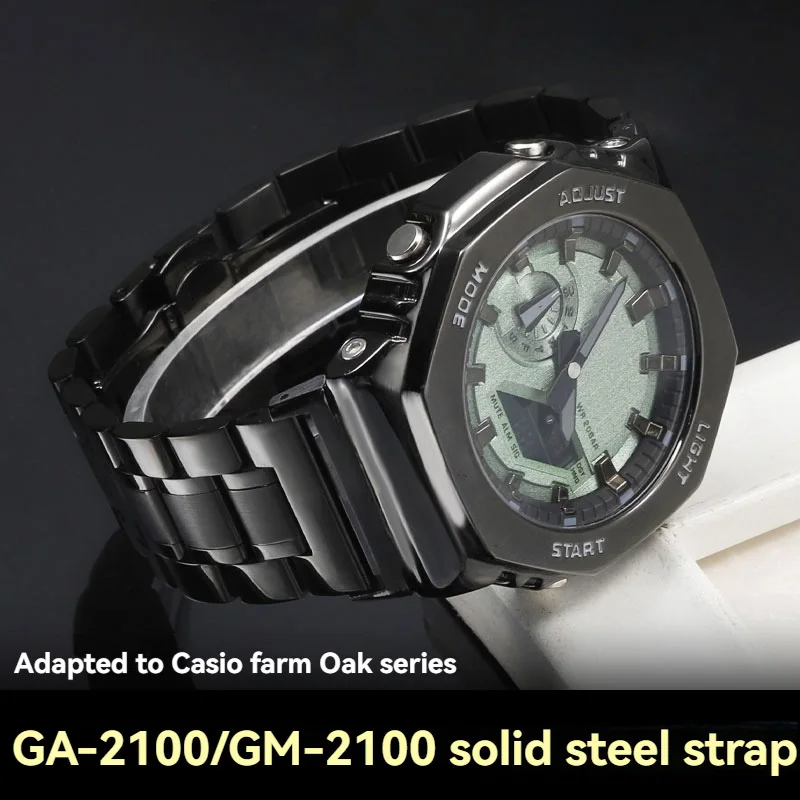 

Модифицированный ремешок GA2100 для Casio G-shock Ga-2100 Ga2110 Ga-b2100, металлический ремешок из твердой нержавеющей стали, мужские аксессуары для часов