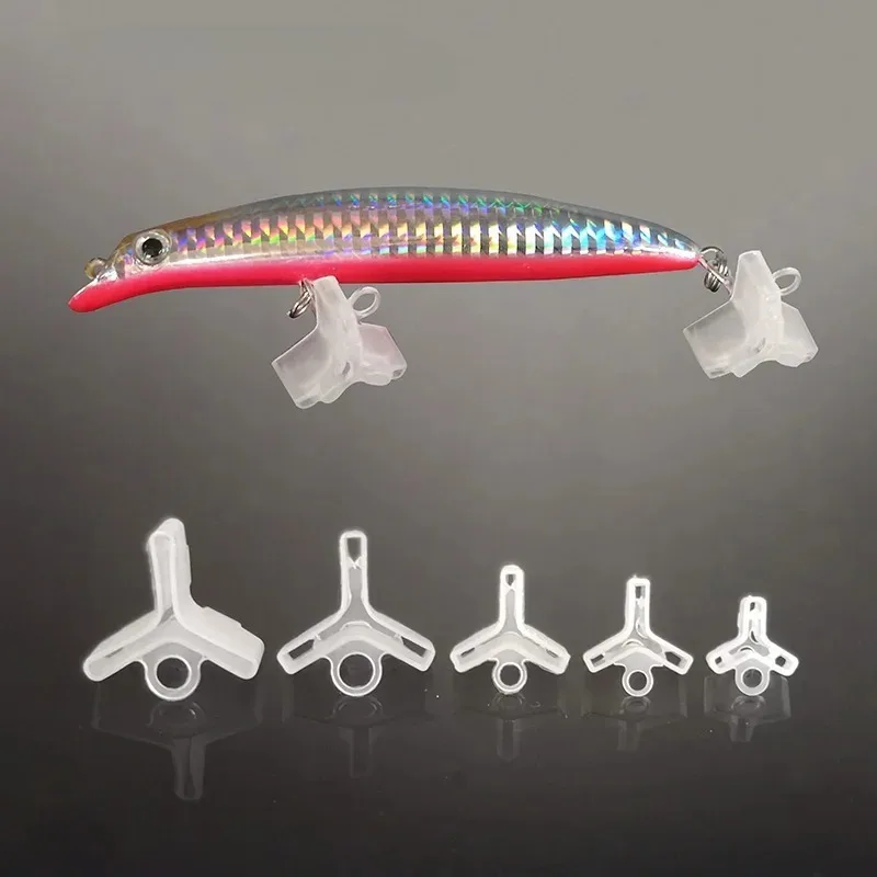 20PCS/lot Plastic Treble Hook Protectors Covers for Fishing Lures 5 Sizes Holders Case Bonnets Caps Safety Protector