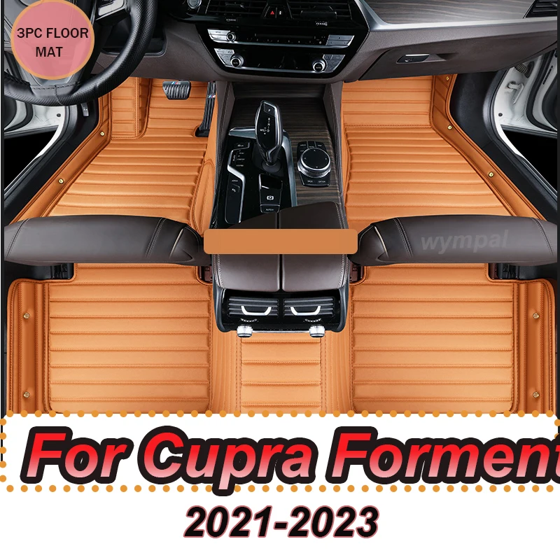 

Роскошные гибридные автомобильные коврики для Cupra Formentor V25 2021 2022 2023, кожаные автомобильные коврики, напольные тапоны Para Carro