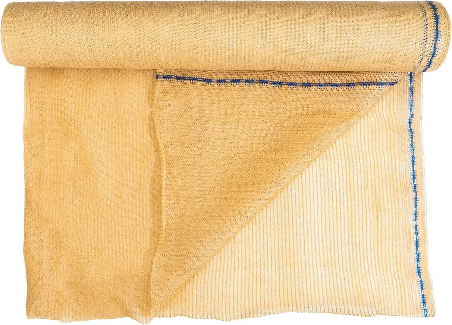 60% Shade Cloth Roll 5'x100' Tan HDPE UV Resistant Breathable Eyelets for Greenhouse Garden Patio
