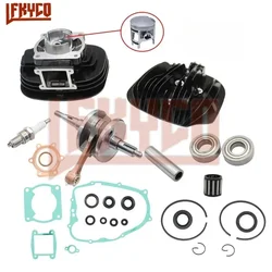 66mm Motorcycle Engine Parts Cylinder Piston Kit for 88-06 Yamaha Blaster 200 YFS200 DT200 Crankshaft Bearings Rebuild Assembly