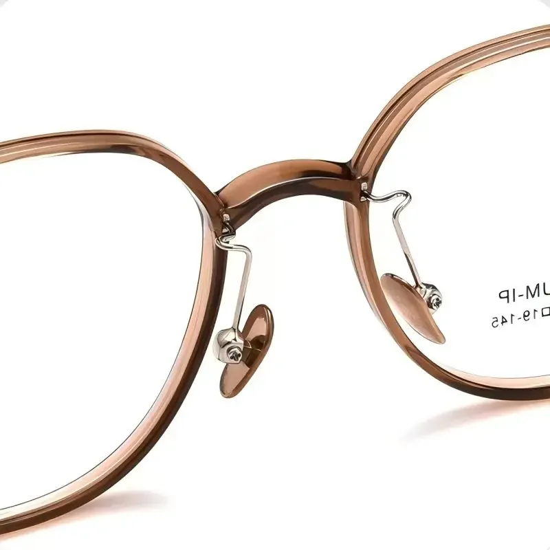 Ladies' Pure Titanium  Frame Glasses Are Fashionable, Comfortable, Ultra Light, Anti  Light Reading Glasses, And Myopia Glasses