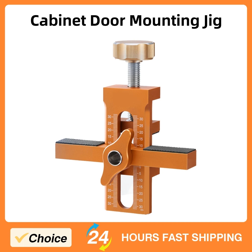 

Приспособление для монтажа двери шкафа, позиционер для установки, регулируемый выравниватель для деревообработки с отверстием для отскока, толщина зажима 7-40 мм