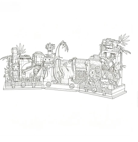 Popular Indiana Jones Temple Classic Toy Set, Perfect for Adult Collectors and Christmas/Birthday Gifts