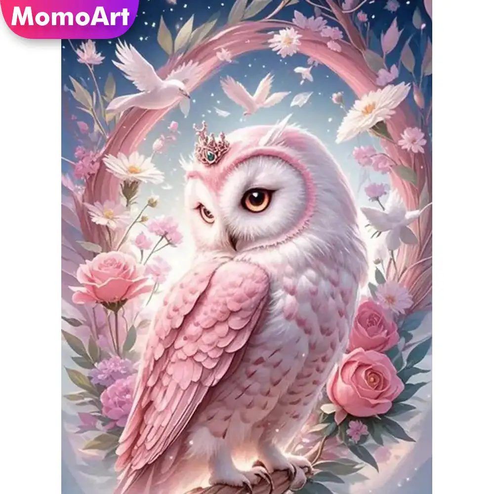 

Momoart Cat Алмазная картина Животное Красочная Алмазная мозаика Картина Стразы Луна Настенный декор