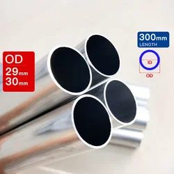 aluminum pipe outer diameter 29 30mm length300 500mm Hollow straight round aluminuim tube piping 6063 Thick walled Big