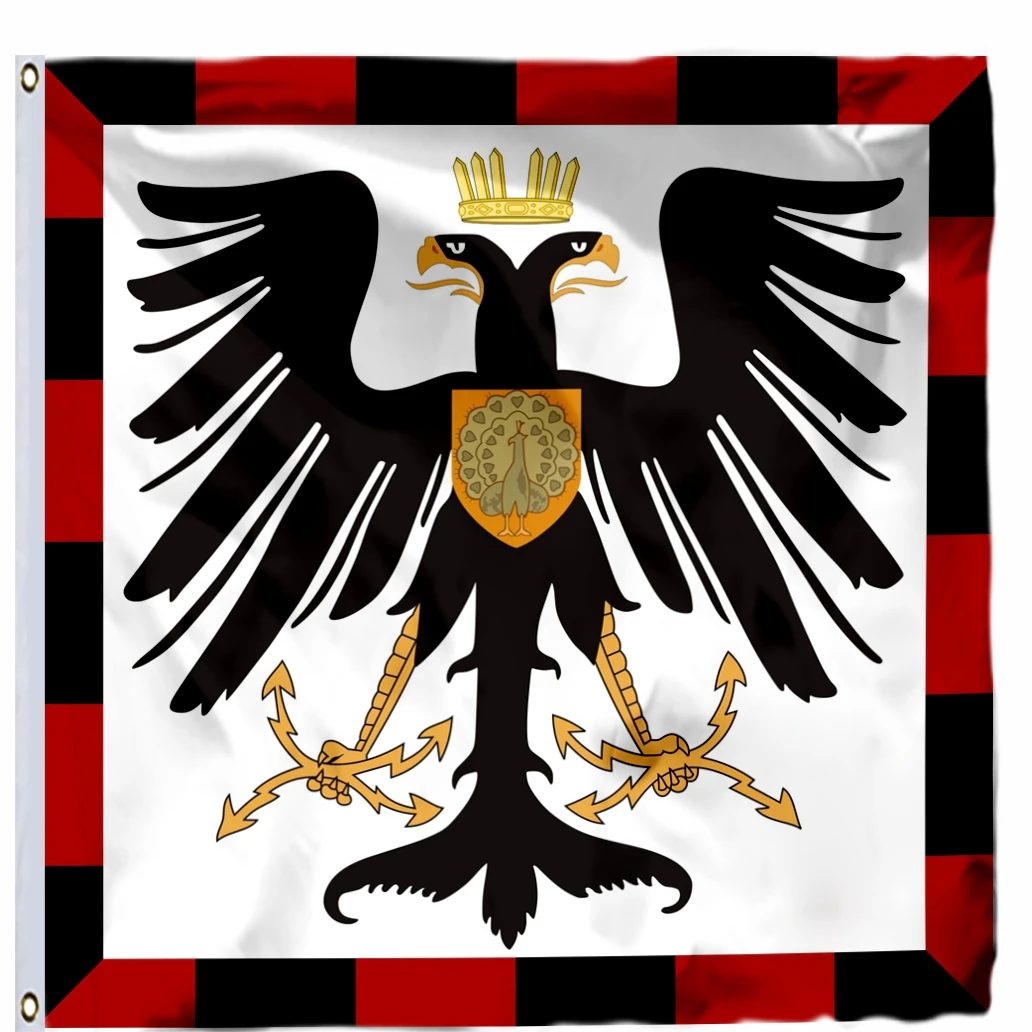 Albania Variation Albanian Royal Army Flag Mercurio Bua 4x4ft Princess House Wied 120x120cm Mahmut Pasha Bushatli 1769 Banner