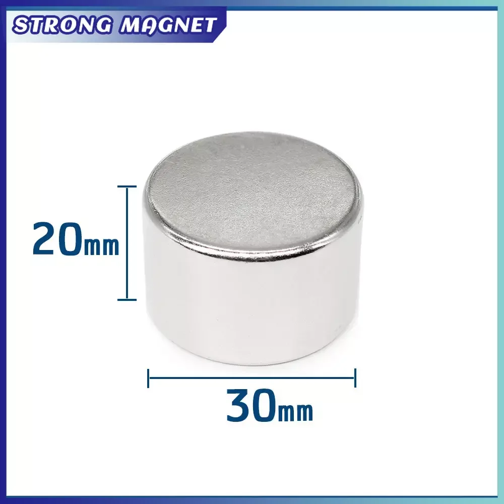 

1/2/3PCS 30x20 mm Strong Round Magnets N35 Permanent Neodymium Magnets 30x20mm Circuler Rare Earth Magnet 30*20 mm