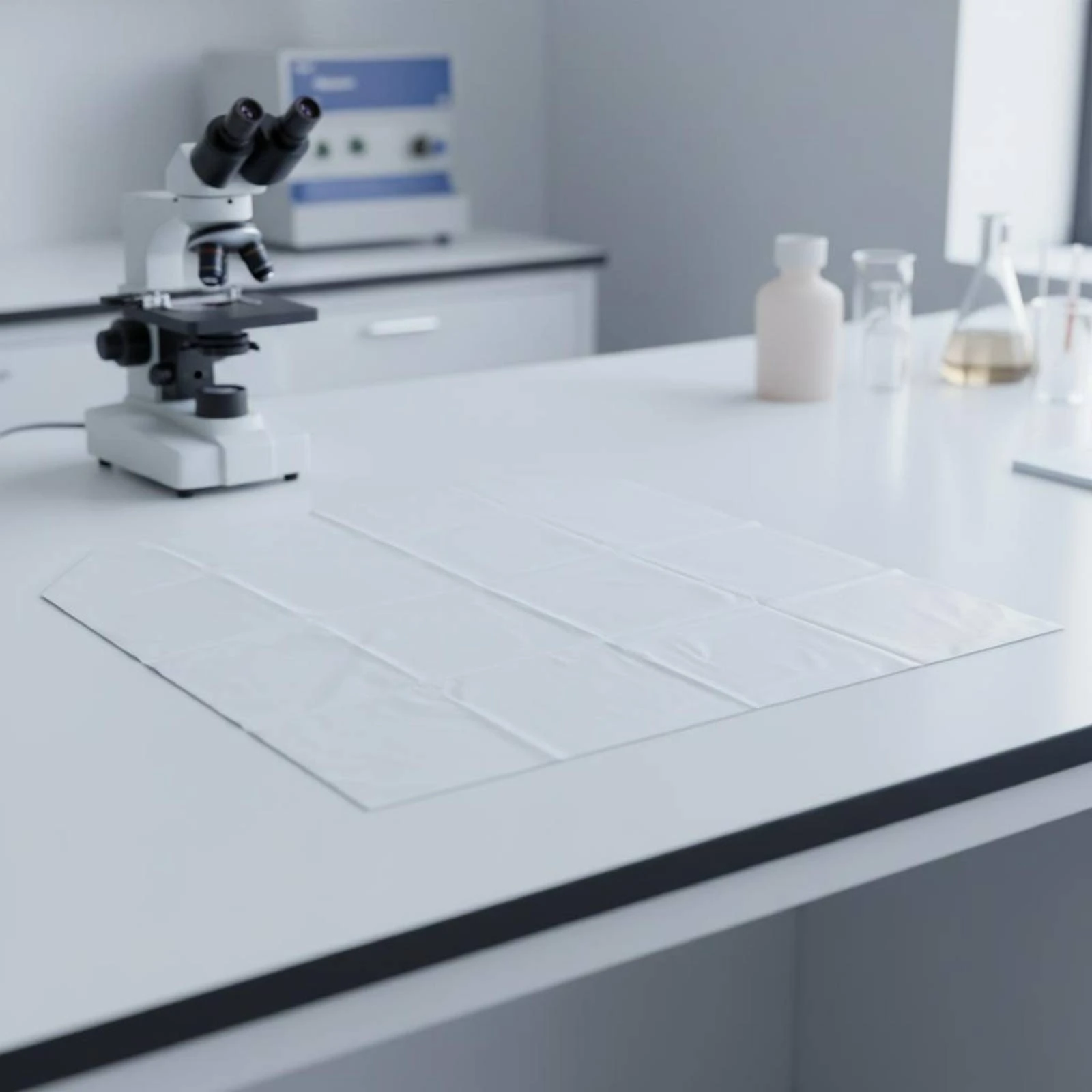 Microscope Dust Cover Easy to Clean Shielded Microscope Cover Laboratory Accessory Lightweight Anti-Oil for Laboratory